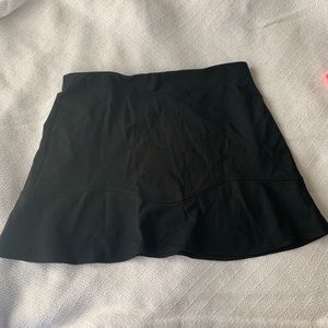 LOFT Black Skirt with Ruffle Bottom XL